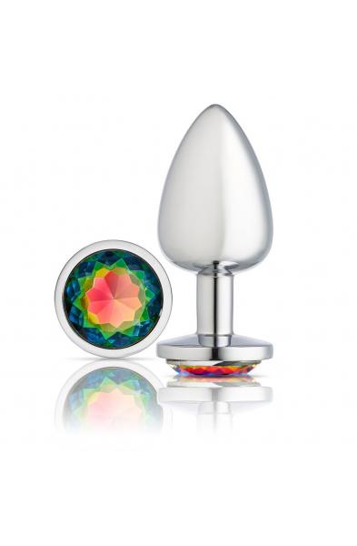 Cloud 9 Novelties Gems Silver Chromed Anal Plug - Large