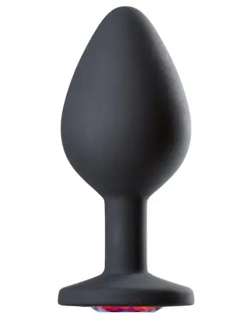 Cloud 9 Novelties Gems Jeweled Silicone Anal Plug - Medium