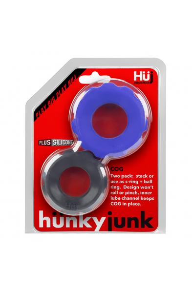 Hunkyjunk Cog 2 - Size C-Ring - Cobalt / Tar