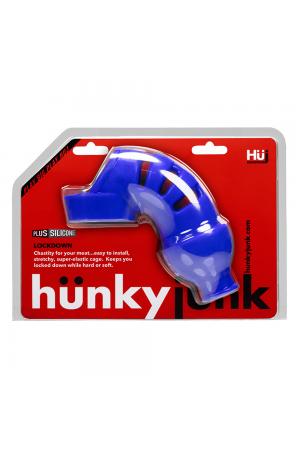 Hunkyjunk Lockdown Chasity Packer - Cobalt