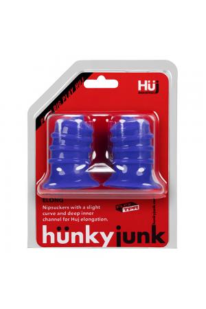 Hunkyjunk Elong Nipsuckers - Cobalt