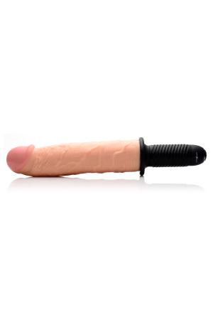 Onslaught 13 Mode XXL Vibrating Giant Dildo Thruster - Flesh