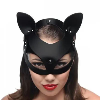 Bad Kitten Leather Cat Mask