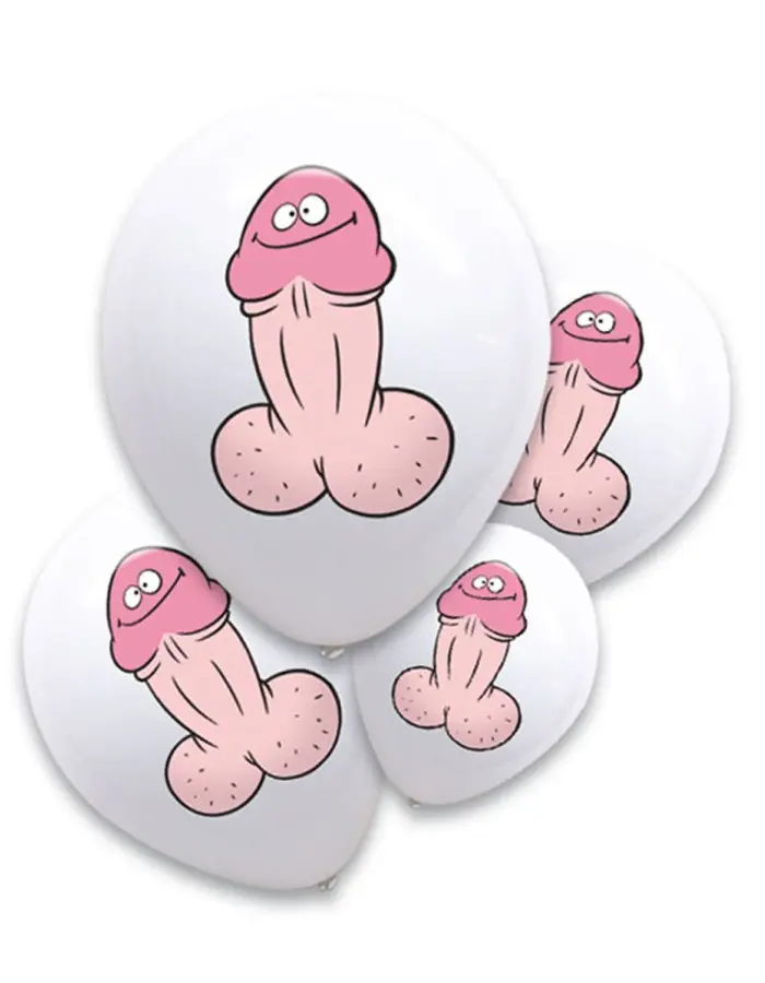 Willy Pecker Balloons 6pk
