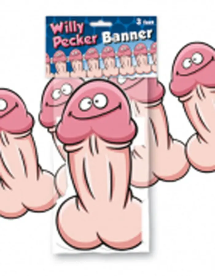 Pecker Banner Willy 3 Feet