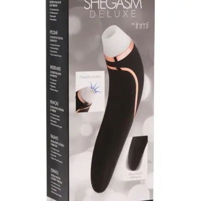 Shegasm Deluxe Clitoral Stimulator and Vibe - Black
