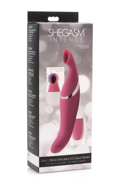 Shegasm Intense 2 in 1 Clit Stimulator - Pink