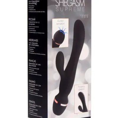 Shegasm Supreme 3 in 1 Silicone Suction Rabbit Vibe