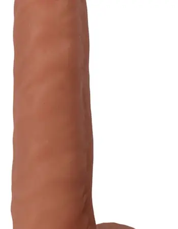 8 Inch Slim Dong With Balls - Vanilla