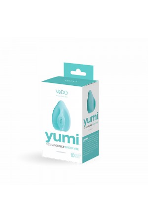 Yumi Rechargeable Finger Vibe - Tease Me Turquoise