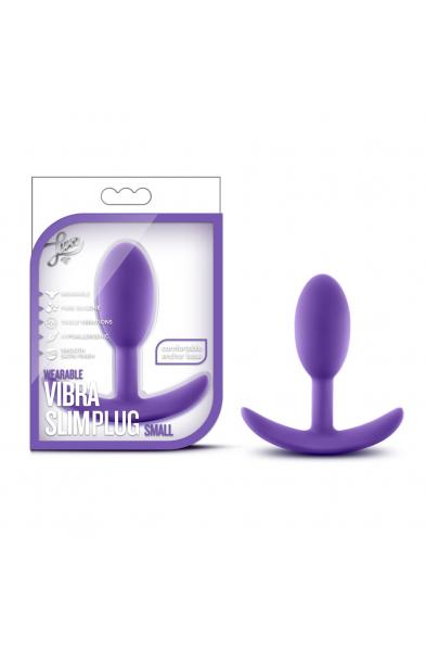 Luxe - Wearable Vibra Slim Plug - Small - Purple