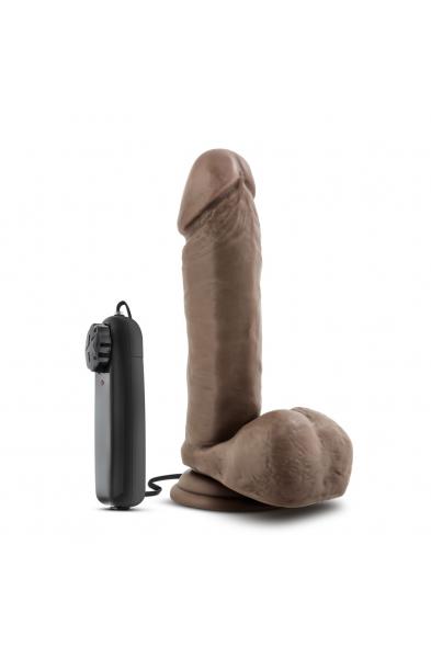 X5 Plus - 8 Inch Gyrating Vibrating Cock - Chocolate