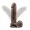 Au Natural - 9 Inch Dildo With Suction Cup - Chocolate