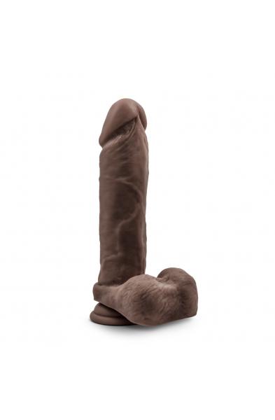 Au Natural - 9 Inch Dildo With Suction Cup -  Chocolate