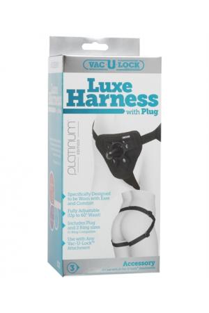 Vac-U-Lock Platinum Edition Luxe Harness - Black