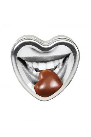 Edible Heart Candle- Chocolate - 4 Oz.