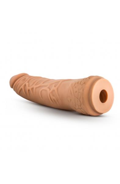 The Realm - Realistic 7.5 Inch Lock on Dildo -  Mocha