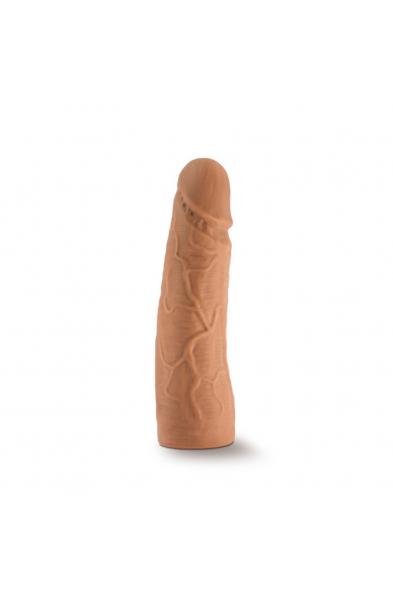 The Realm - Realistic 7 Inch Lock on Dildo -  Mocha