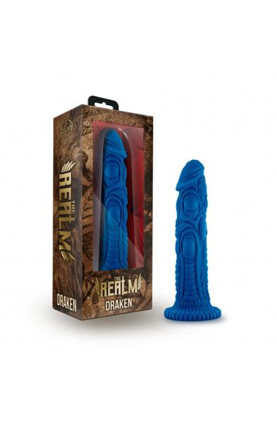 The Realm - Draken - Lock on Dildo - Blue