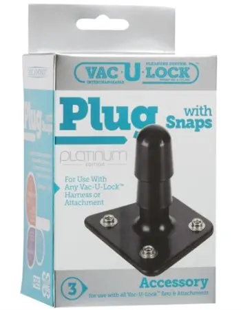 Vac-U-Lock Platinum Edition - Black Plug