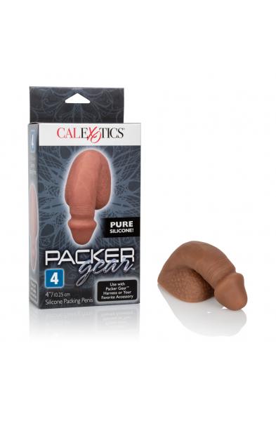 Packer Gear 4" Silicone Packing Penis -Brown