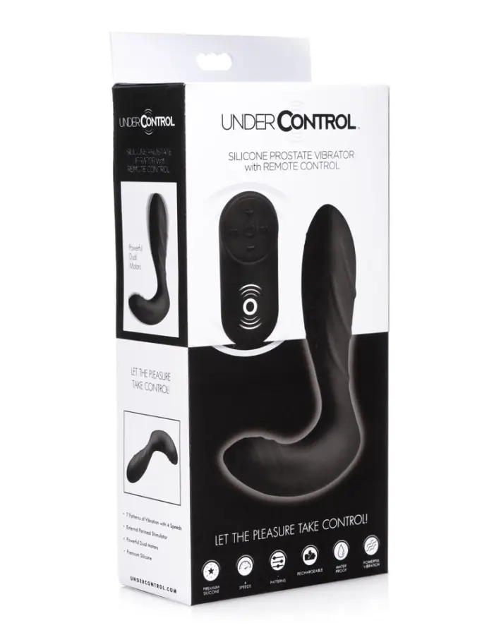 Silicone Prostate Vibrator With Remote Control