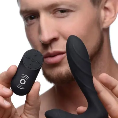 Silicone Prostate Vibrator With Remote Control