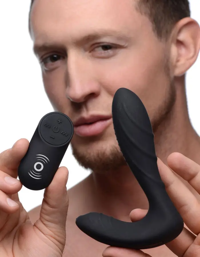 Silicone Prostate Vibrator With Remote Control