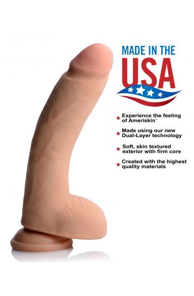 Usa Cocks 10 Inch Ultra Real Dual Layer Dildo - Flesh