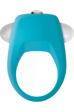 Teal Tickler Silicone Vibe Cockring