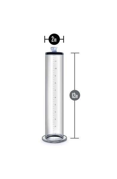 Performance - 12 Inch X 2 Inch Penis Pump Cylinder - Clear