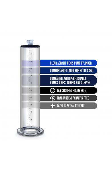 Performance  12 Inch X 2.5 Inch Penis Pump  Cylinder  Clear