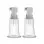 Temptasia  Nipple Pumping Cylinders  Set of 2  (0.75 Inch Diameter) - Clear