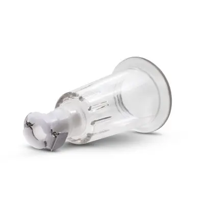 Temptasia  Nipple Pumping Cylinders  Set of 2 (1 Inch Diameter) - Clear
