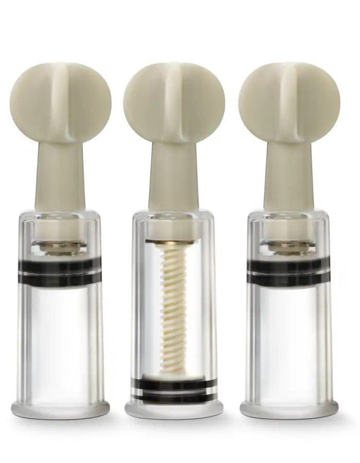 Temptasia - Clit and Nipple Twist Suckers - Set of 3 - Clear