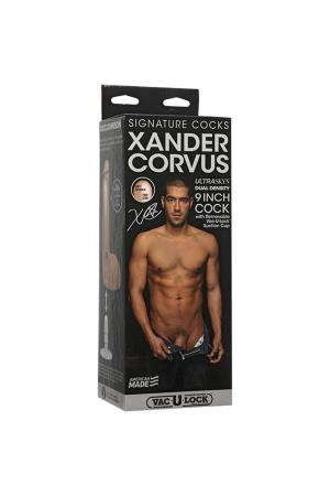 Signature Cocks - Xander Corvus - 9 Inch  Ultraskyncock With Removable Vac-U-Lock Suction  Cup