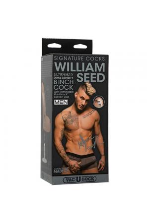 Signature Cocks - William Seed - 8 Inch Ultraskyn Cock With Removable Vac-U-Lock Suction Cup