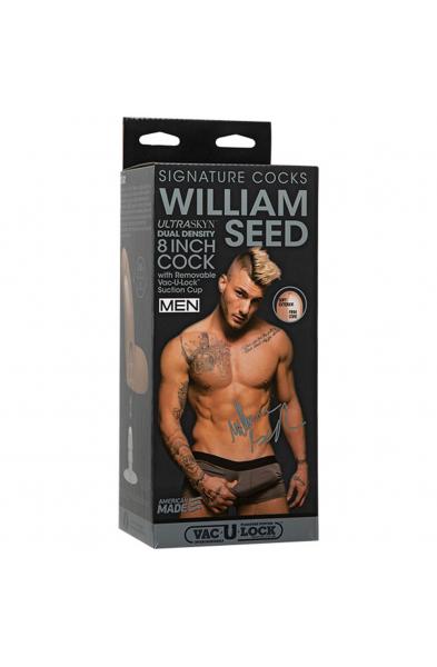 Signature Cocks - William Seed - 8 Inch Ultraskyn Cock With Removable Vac-U-Lock Suction Cup