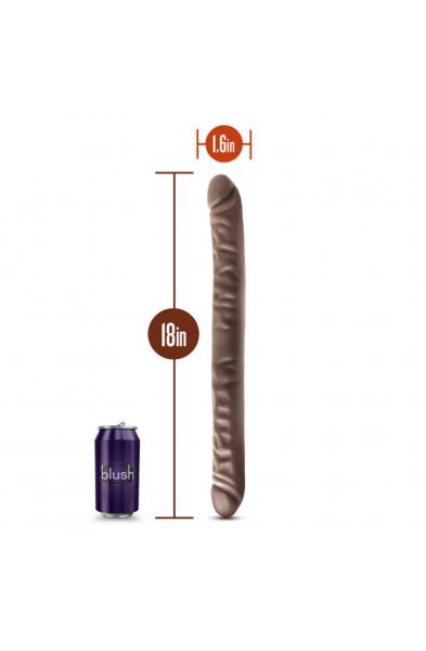 Dr. Skin - 18 Inch Double Dildo - Chocolate