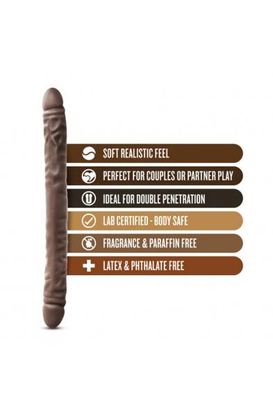 Dr. Skin - 18 Inch Double Dildo - Chocolate