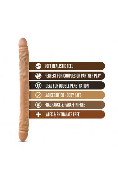 Dr. Skin - 18 Inch Double Dildo - Mocha