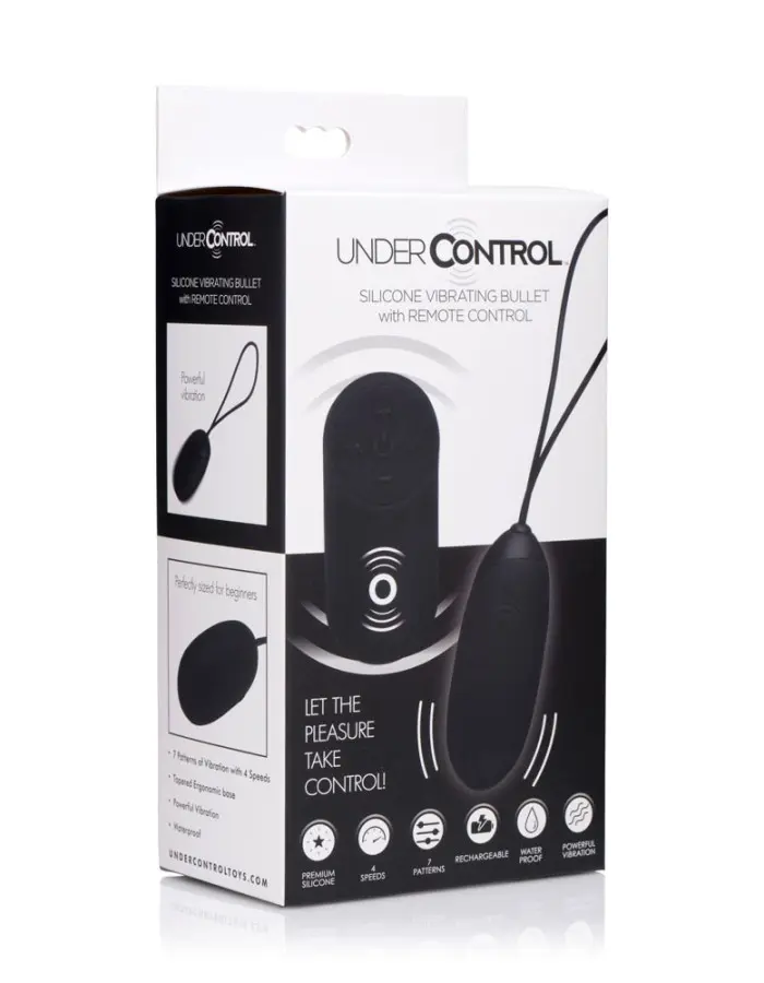 Silicone Vibrating Bullet With Remote Control