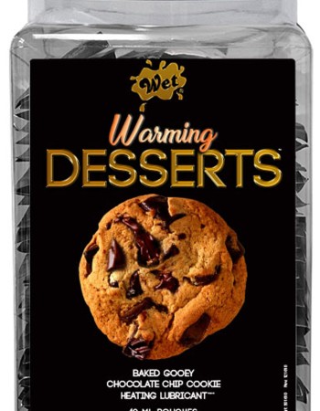 Wet Warming Desserts Baked Gooey Chocolate Chip Cookie 10 ml Pouches 144pc