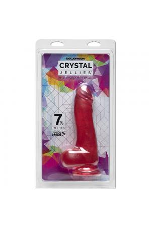 Crystal Jellies - 7.5 Inch Master Cock With Balls