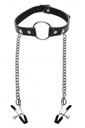 Seize O-Ring Gag Nipple Clamps