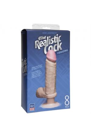 The Original Vibro Realistic Cocks 8-Inch - White