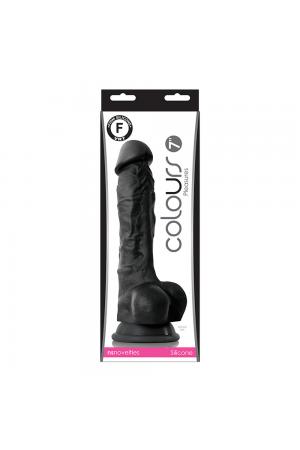 Colours Pleasures - 7" Dildo - Black