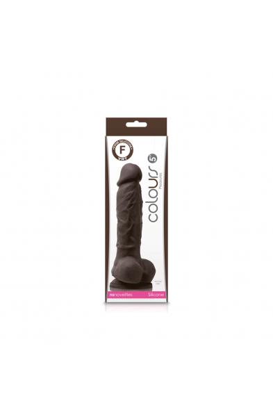 Colours - Pleasures - 5" Dildo - Dark Brown