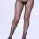 Crystal Rhinestone Fishnet Stockings - Black - One Size