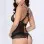 Lace and Mesh Camidoll and Panty - Black - Medium